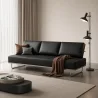 Leather Upholstered Sofa Bed - 3 Seater - Kart image 7