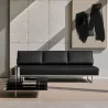 Leather Upholstered Sofa Bed - 3 Seater - Kart image 7