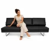 Leather Upholstered Sofa Bed - 3 Seater - Kart image 7