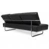 Buy Sofa Bed Kart5 (Convertible)  - Premium Leather Black 14622 at Privatefloor