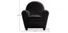  Armchair with Armrests - Upholstered in Faux Leather - Club image 7