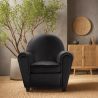  Armchair with Armrests - Upholstered in Faux Leather - Club image 7