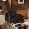 Armchair with Armrests - Upholstered in Leather - Mattathais image 7