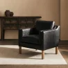 Armchair with Armrests - Upholstered in Leather - Mattathais image 7
