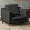 Armchair with Armrests - Upholstered in Leather - Mattathais image 7