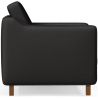 Buy Armchair with Armrests - Upholstered in Leather - Mattathais Black 15447 at Privatefloor