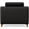 Buy Armchair with Armrests - Upholstered in Leather - Mattathais Black 15447 in the Europe