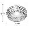 Ceiling Lamp - Glass Ball Flush Mount - 50cm - Savoni image 7