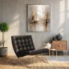Design Armchair - Upholstered in Leather - Town image 7