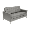 Buy Polyurethane Leather Upholstered Sofa - 2 Seater - Konel Grey 13242 - prices