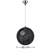 Buy Wanton/55 Ball Pendant Lamp  - String Black 22740 with a guarantee