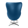 Buy Brave Chair with Ottoman - Faux Leather Dark blue 13658 in the Europe