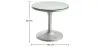 Round Coffee Table - Aviator Style Side Table - Metal - Tulip image 7