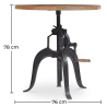 Buy Vintage industrial coffee table metal Black 27776 with a guarantee