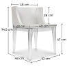 Buy White Miss Style Chair Transparent 54119 with a guarantee