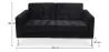 Fabric Upholstered Sofa - 2 Seater - Konel image 7