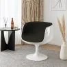Lounge Chair - White Design Chair - Fabric Upholstery - Geneva image 7