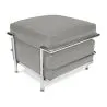  Square Footrest - Upholstered in Faux Leather - Kart image 7