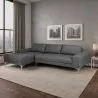 Chaise longue with 5 seats - Upholstered in fabric - Yemy image 7