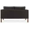 Buy Leather Upholstered Sofa - 2 Seater - Mordecai Black 13922 in the Europe