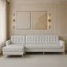 Chaise longue design - Upholstered in Polipiel - Nova image 7
