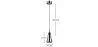 Ceiling Lamp Design - Small Chrome Metal Pendant - Carter image 7