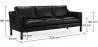 Leather Upholstered Sofa - 3 Seater - Menache image 7