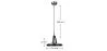 Ceiling Lamp - Chrome Metal Pendant Lamp - Blake image 7