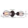 Buy Edison Chandelier Cage Wall Lamp - Carbon Steel Black 50872 at Privatefloor