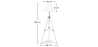 Buy Tripod Floor Lamp - Classic White Lampshade - Height Adjustable Brown 49152 with a guarantee