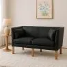 2 Seater Sofa - Polyurethane Leather Upholstered - Benjamin image 7