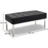 Design bench - 2 seats - Upholstered in polyurethane - Konel image 7