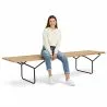 Nordic Style Wooden Bench (180cm) - Yean image 7