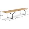 Nordic Style Wooden Bench (180cm) - Yean image 7