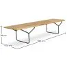 Nordic Style Wooden Bench (180cm) - Yean image 7
