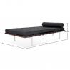 Buy Town Daybed - Faux Leather Black 13228 with a guarantee