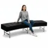 Curved Bench - Upholstered in Faux Leather - Karlo image 7