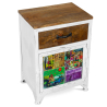Buy Printed Nightstand - Wood - Colin White 51299 in the Europe