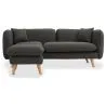 Linen Upholstered Chaise Lounge - Scandinavian Style - Vriga image 7