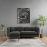 Linen Upholstered Chaise Lounge - Scandinavian Style - Vriga image 7