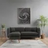 Linen Upholstered Chaise Lounge - Scandinavian Style - Vriga image 7