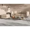 Linen Upholstered Chaise Lounge - Scandinavian Style - Vriga image 7