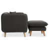 Buy Linen Upholstered Chaise Lounge - Scandinavian Style - Vriga Dark grey 58759 in the Europe