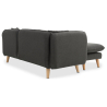 Buy Linen Upholstered Chaise Lounge - Scandinavian Style - Vriga Dark grey 58759 Home delivery