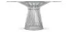 Round Dining Table - Glass and Metal - Barrel image 7