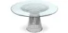 Round Dining Table - Glass and Metal - Barrel image 7
