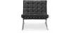 Design armchair with footrest - Leather upholstered - Town image 7