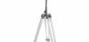 Buy Tripod Floor Lamp - Classic White Lampshade - Height Adjustable Brown 49152 in the Europe