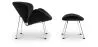 Designer Armchair with Footrest - Upholstered - Chunk image 7