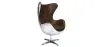 Armchair with Armrests - Aviator Style - Leather and Metal - Cocoon image 7